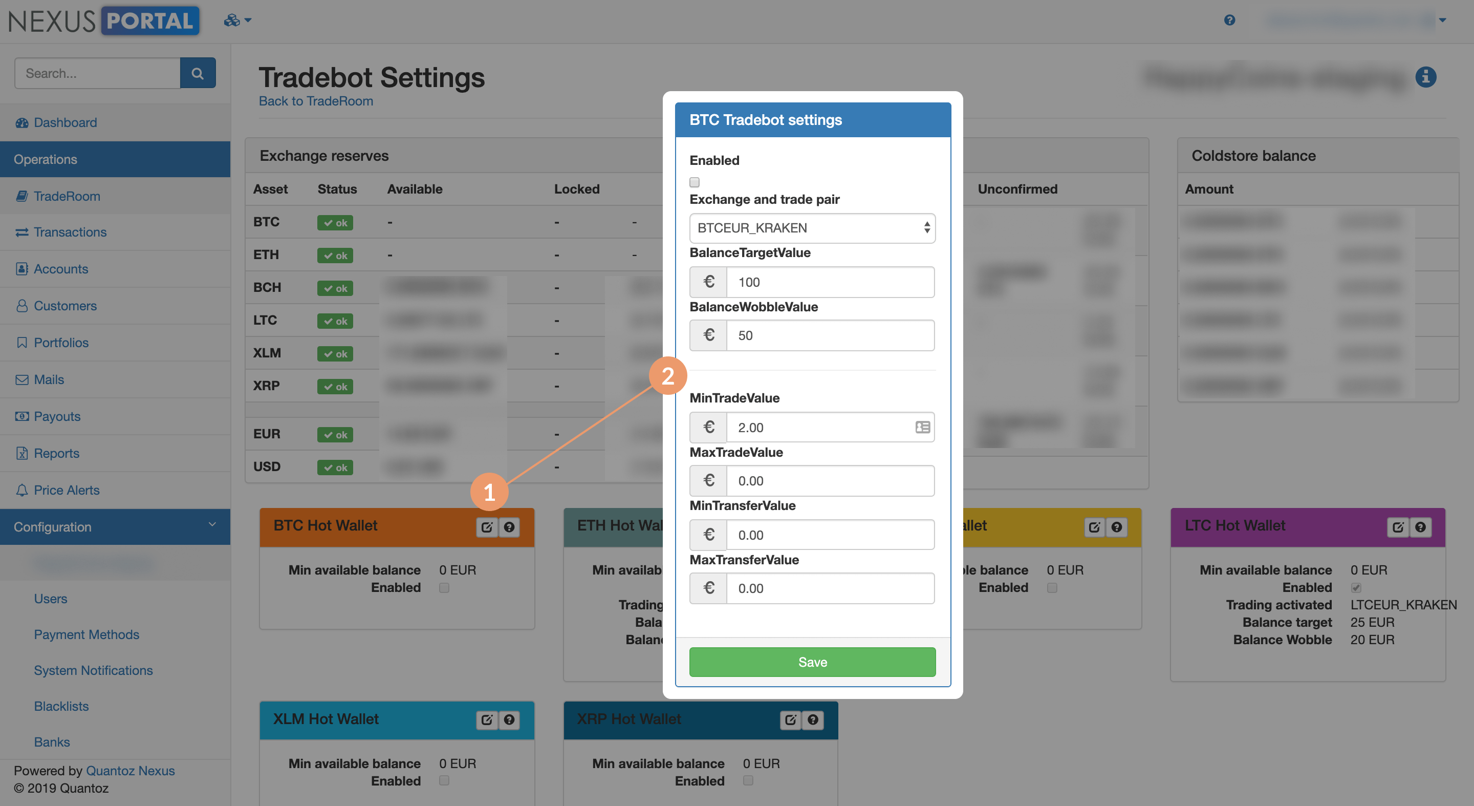 Tradebot settings — Broker