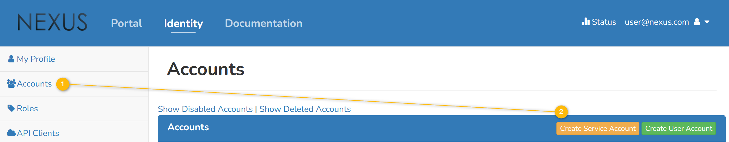 New Service Account